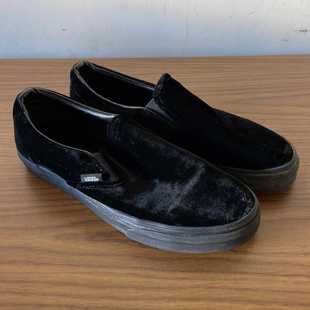 RARE Velvet Slip On Vans